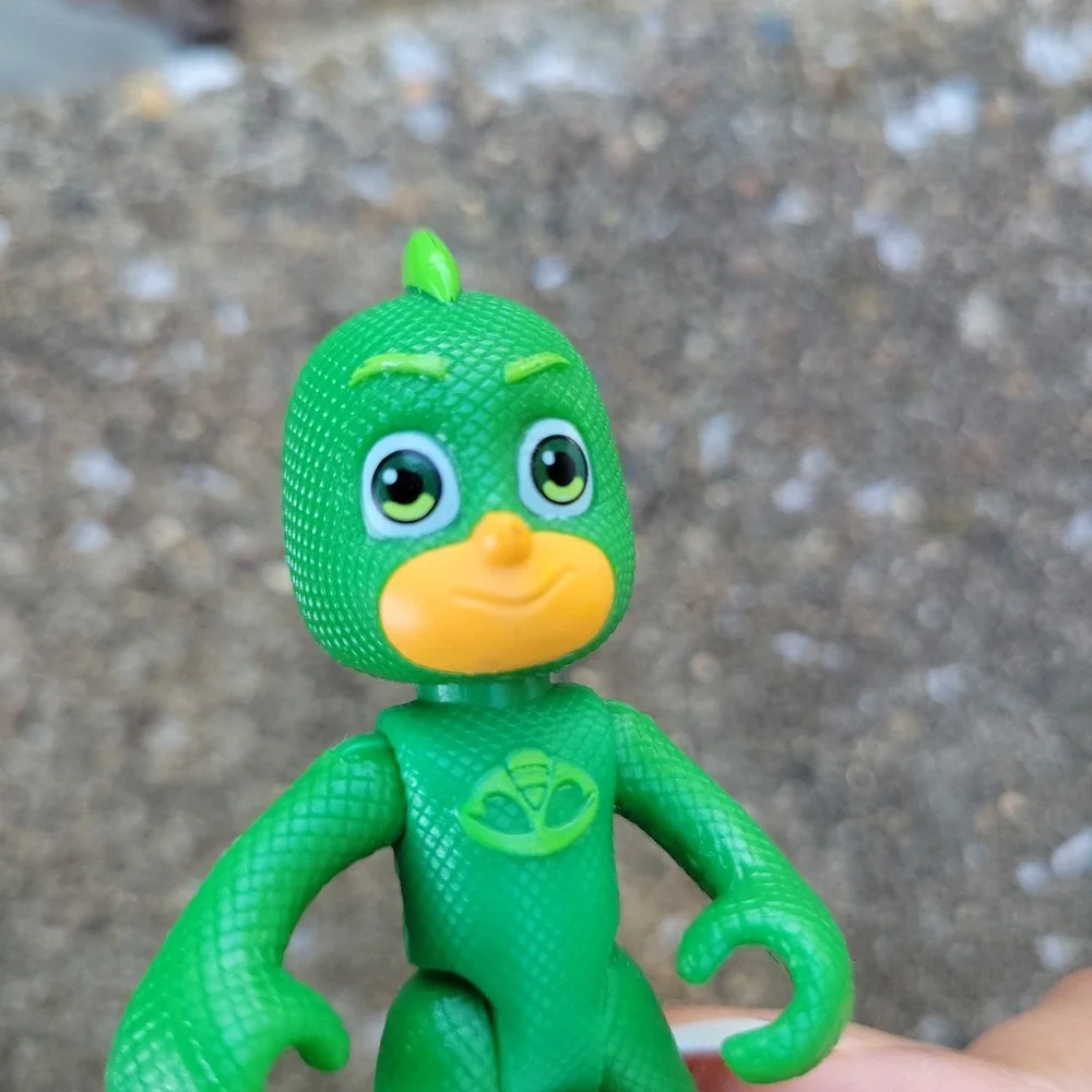 PJ MASKS Action Figures CATBOY GEKKO Vehicle Kids Toy Lot Green Blue